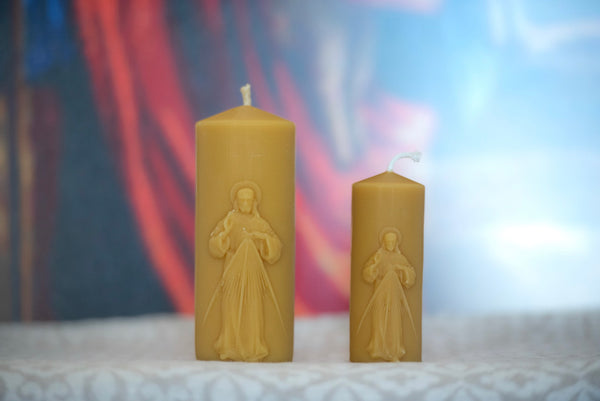 „Gailestingasis Jėzus“ – bičių vaško žvakė - Fons Misericordiae