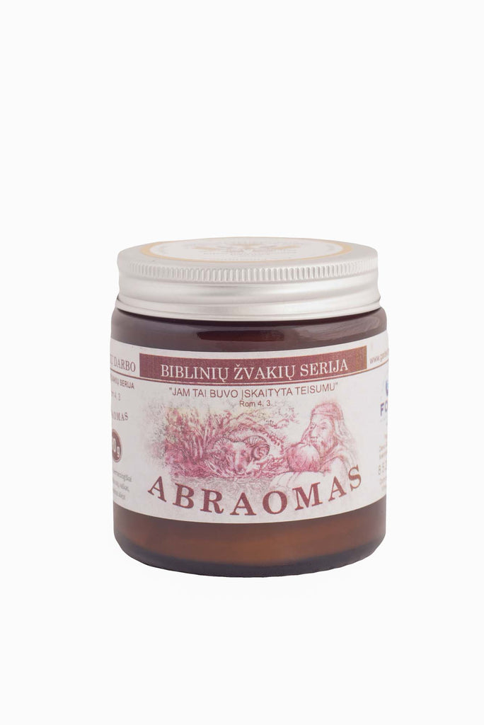 „Abraomas“ – aromatinė sojų vaško žvakė - Fons Misericordiae - Aromatinės žvakės