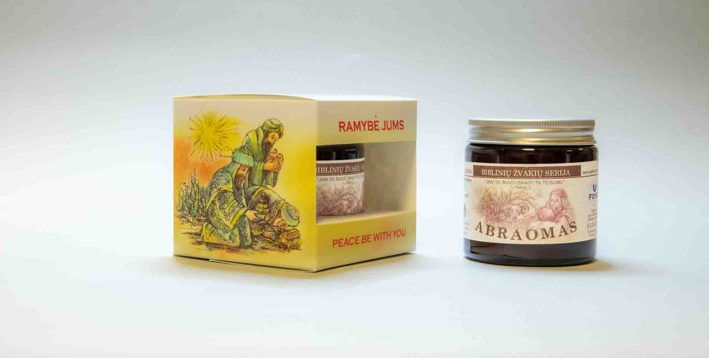 „Abraomas“ – aromatinė sojų vaško žvakė - Fons Misericordiae - Aromatinės žvakės