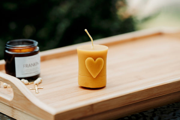 „Širdelė“ – bičių vaško žvakė - Fons Misericordiae