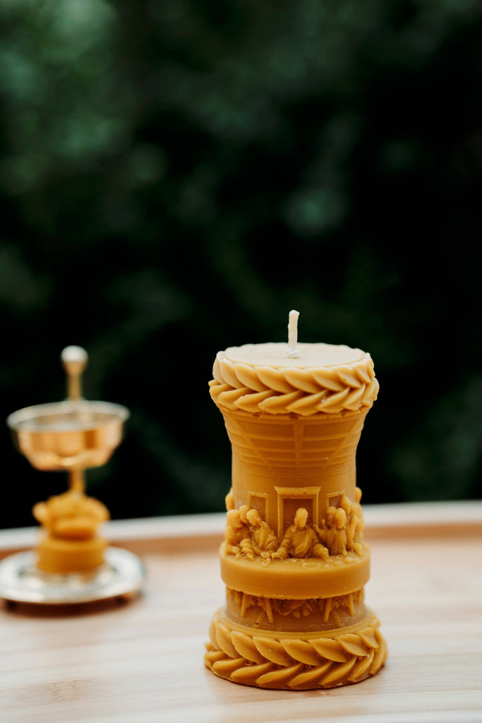 „Paskutinė vakarienė“ – bičių vaško žvakė - Fons Misericordiae